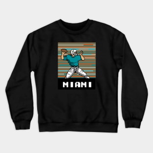 8-Bit Quarterback - Miami Crewneck Sweatshirt